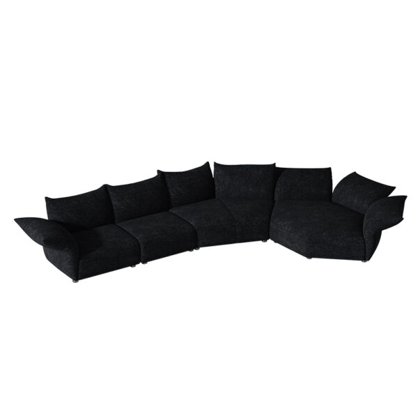 Italian Luxury Fabric 4 Seater Living Room Sofa