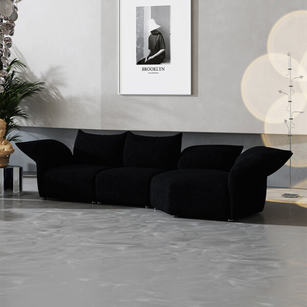 Italian Luxury Fabric 4 Seater Living Room Sofa