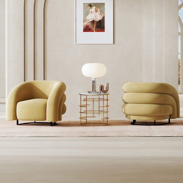 Light Luxury Single Sofa Bedroom Balcony Lounge Chair