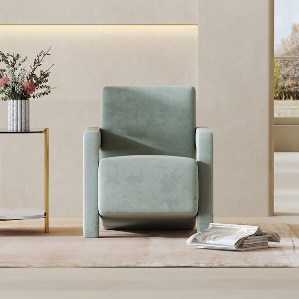 Modern Simple Lamb Fleece Single Sofa Leisure Chair