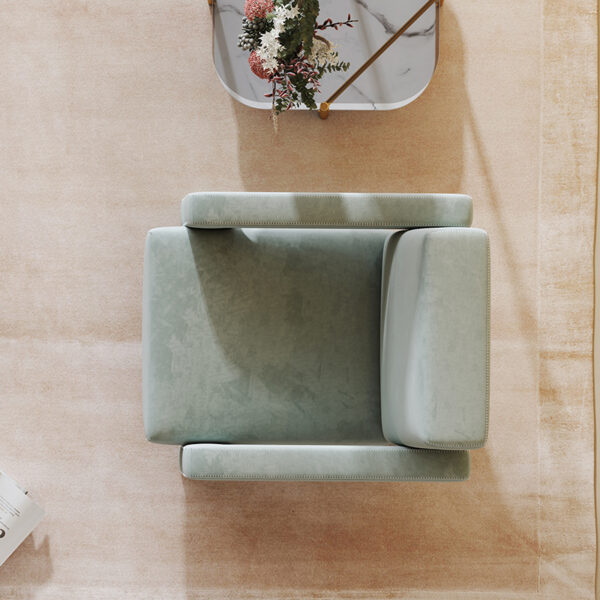 Modern Simple Lamb Fleece Single Sofa Leisure Chair