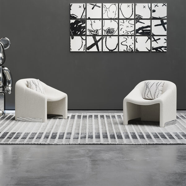 Nordic simple single smile sofa living room lounge chair
