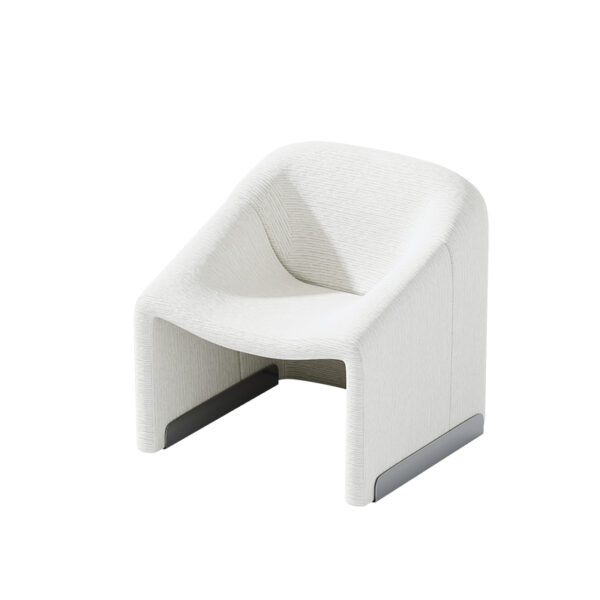 Nordic simple single smile sofa living room lounge chair