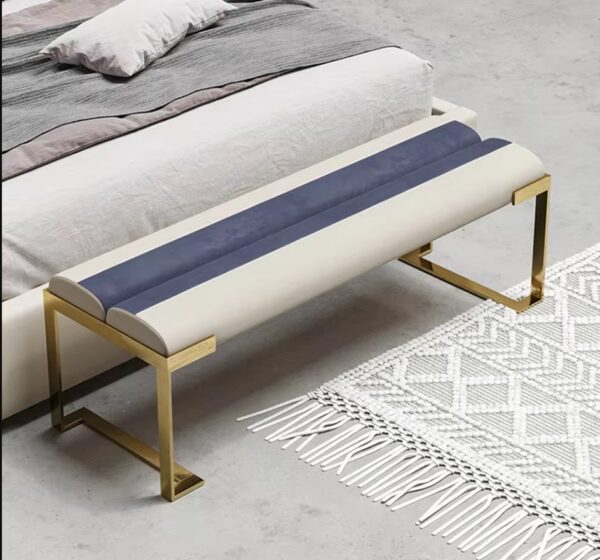 Italian light luxury cloth bed end stool simple and advanced