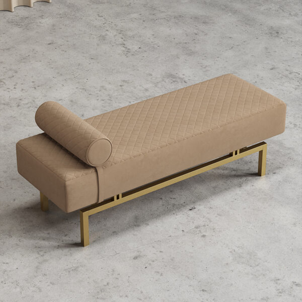 American light luxury cloth high sense bed end stool