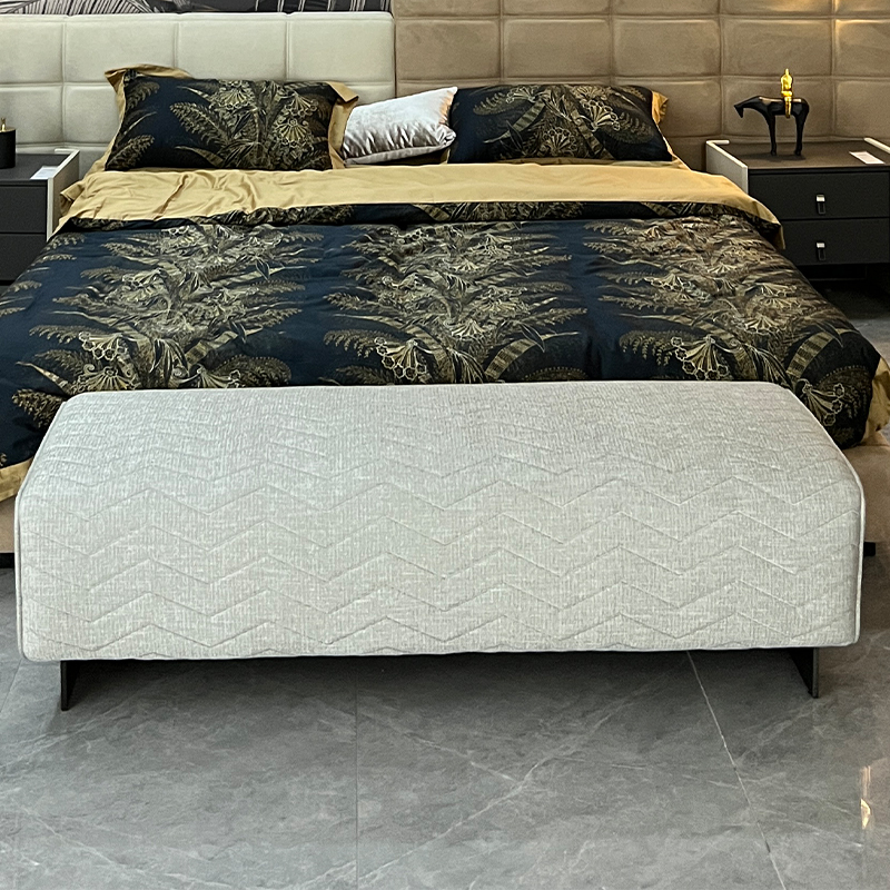 Modern simple fabric bed stool soft and comfortable