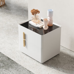 Modern Simple Bedroom White Nightstand