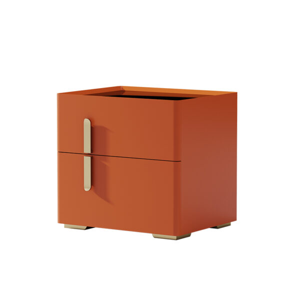 Modern simple bedroom orange superior sense nightstand