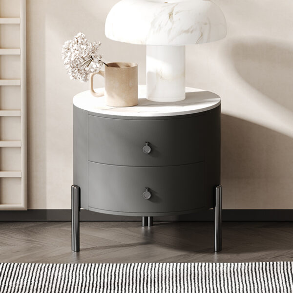 Italian minimalist light luxury simple small apartment bedside table