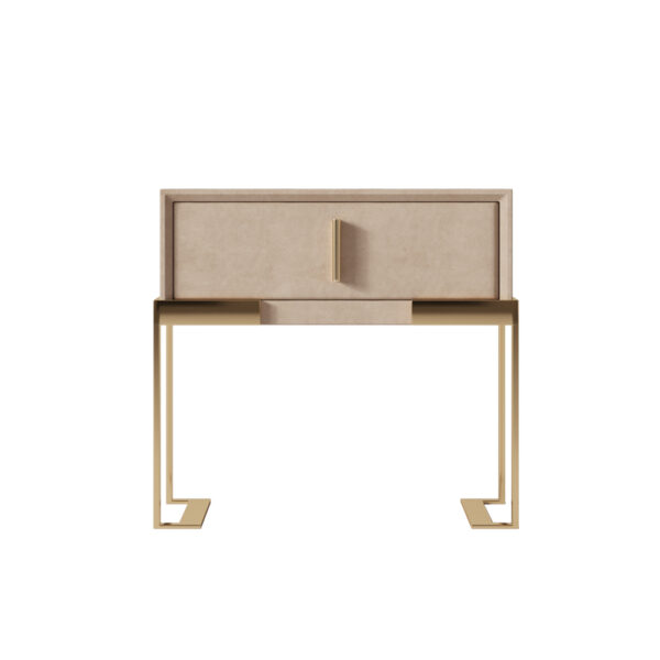 Modern light luxury bedside table Italian minimalism