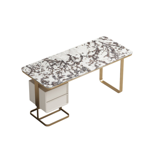 American light luxury high sense natural marble dresser