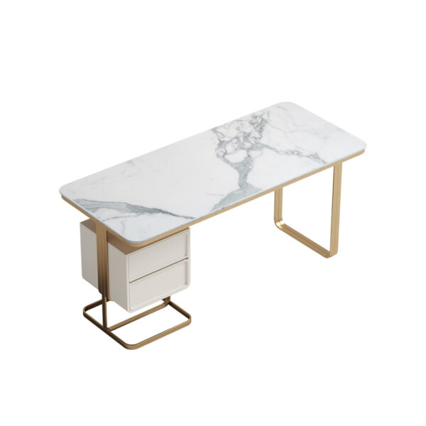 American light luxury high sense natural marble dresser