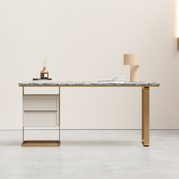 American light luxury high sense natural marble dresser
