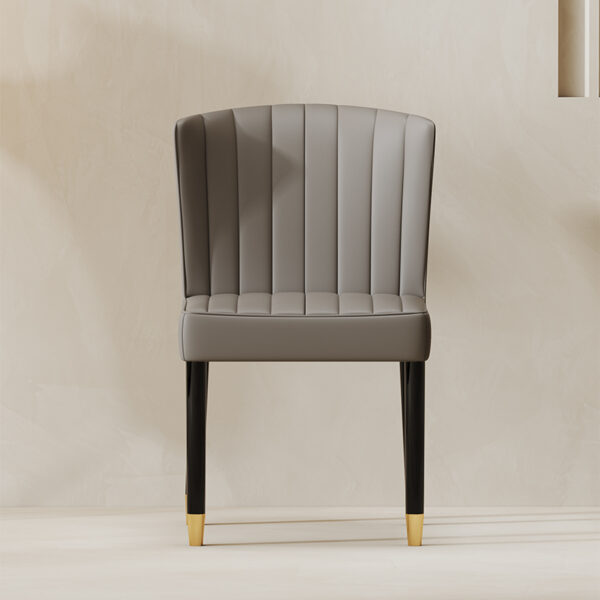 Nordic light luxury dining chair solid wood home