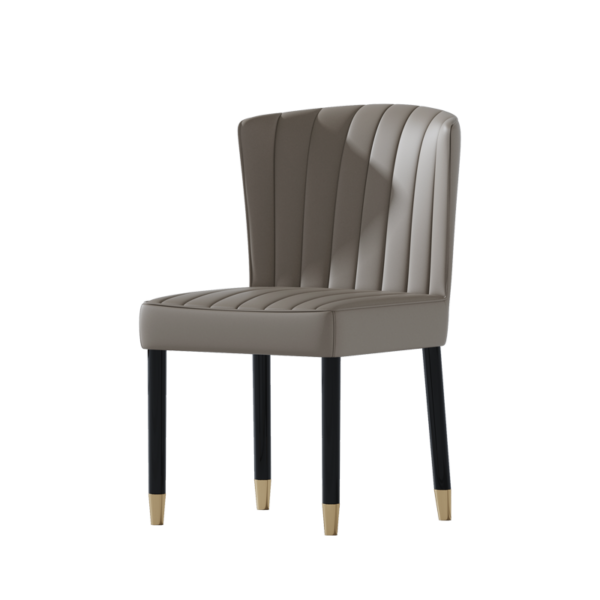 Nordic light luxury dining chair solid wood home