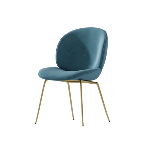 Modern simple dining chair Nordic iron art light luxury dining chair