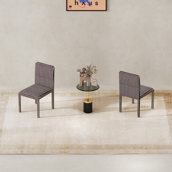Nordic personality polka dot dining chair modern simple
