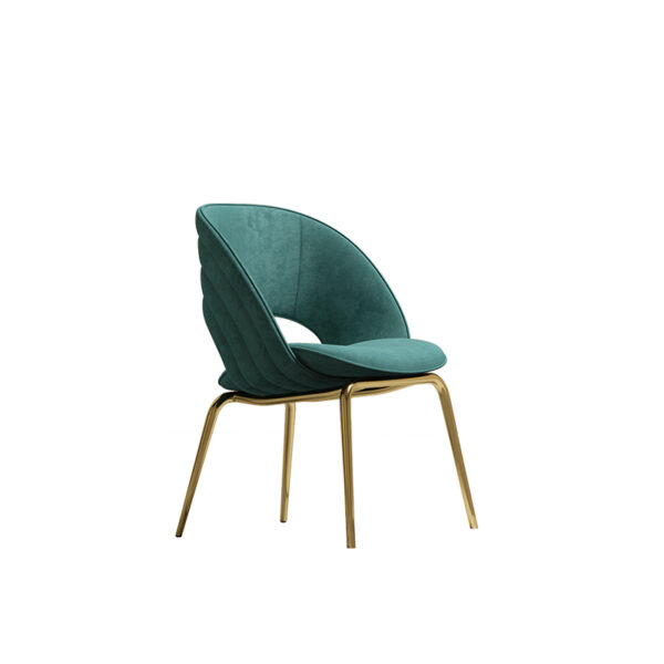 Modern Simple Green Small Fresh Home Dining Chair