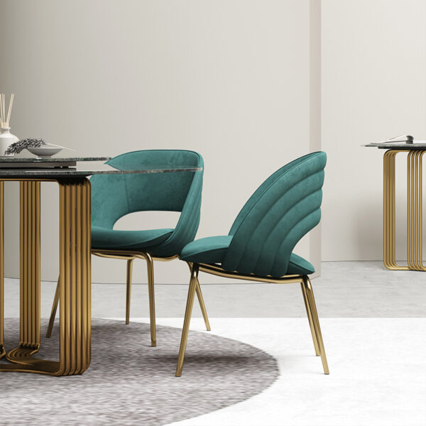 Modern Simple Green Small Fresh Home Dining Chair