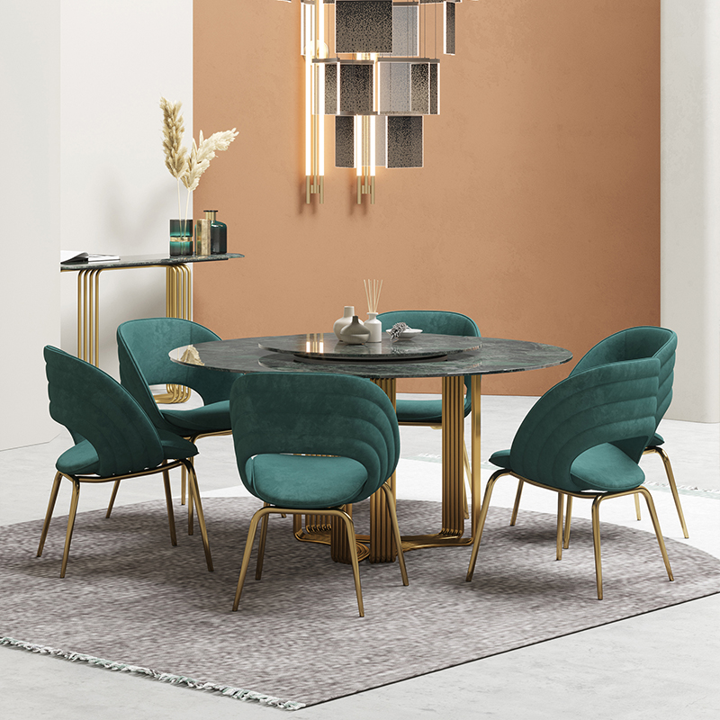 Modern Simple Green Small Fresh Home Dining Chair