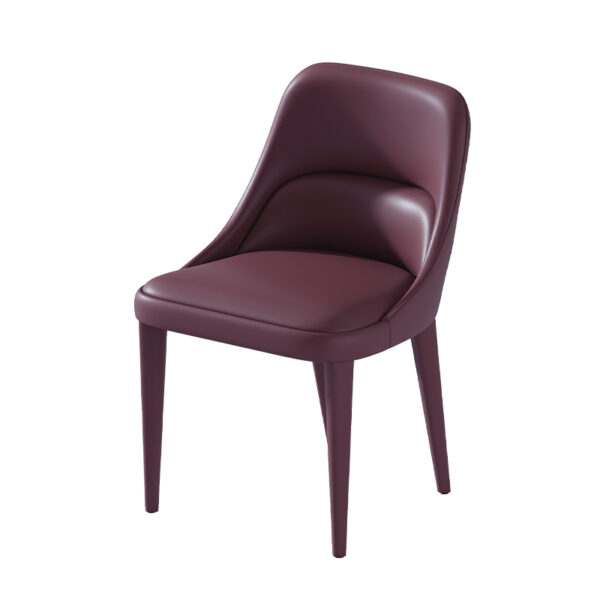 American Light Luxury Home Leather Texture Dining Chair