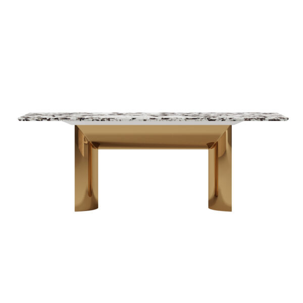 Modern Light Luxury Rectangular Marble Dining Table