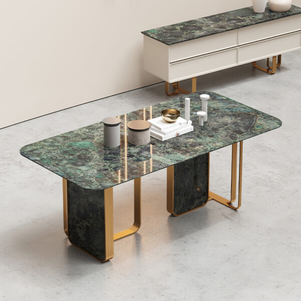 Square Natural Marble High Appearance Level High Texture Table