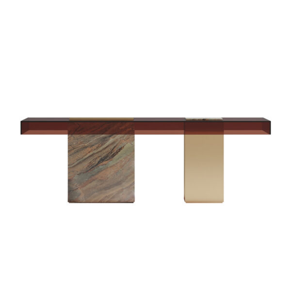 Modern Simple Acrylic Plate Square Dining Table