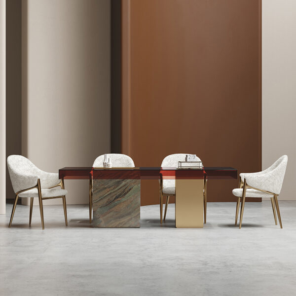 Modern Simple Acrylic Plate Square Dining Table