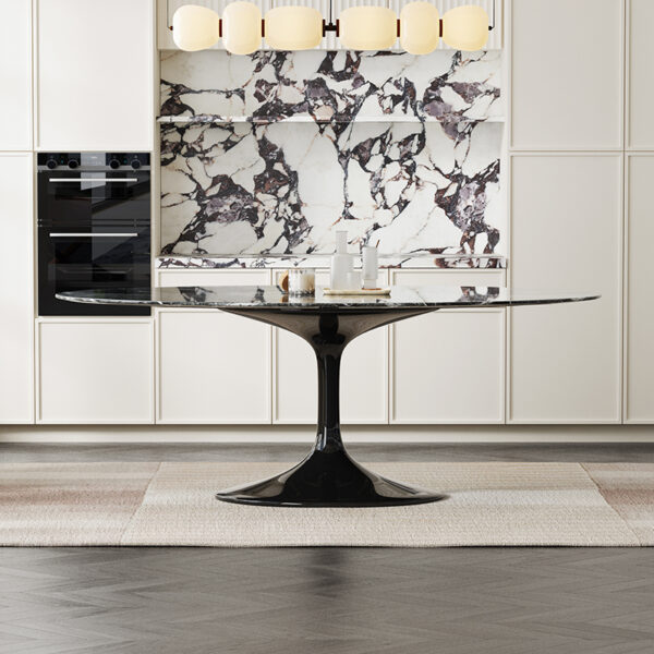 Modern Simple Design Round Marble Dining Table