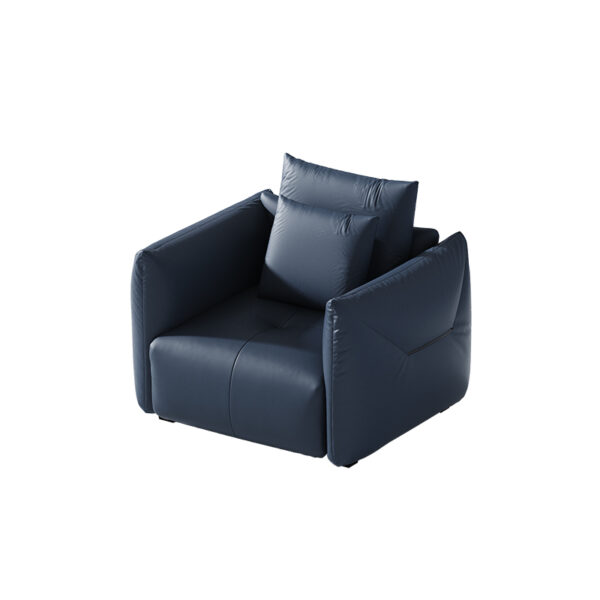 Modern Simple Leather Three-seat Living Room Sofa