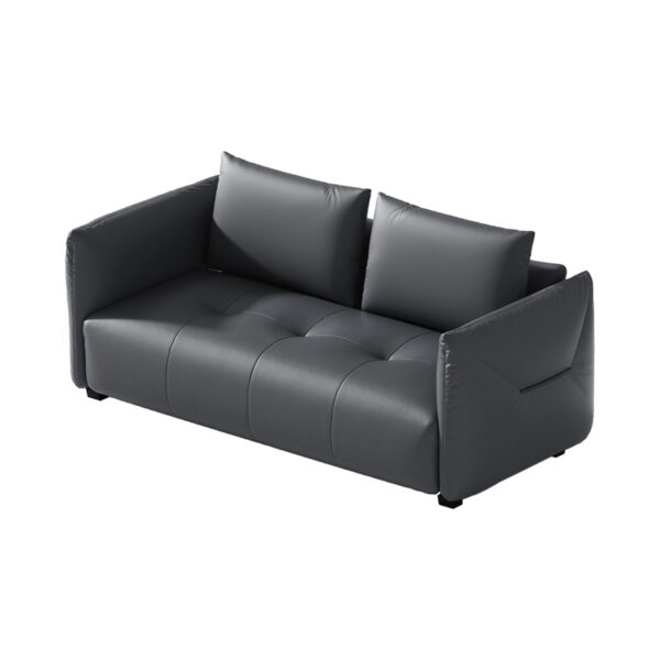 Modern Simple Leather Three-seat Living Room Sofa