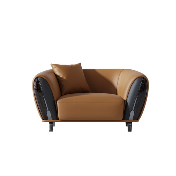 Nordic Italian In-line Leather Living Room Luxury Sofa