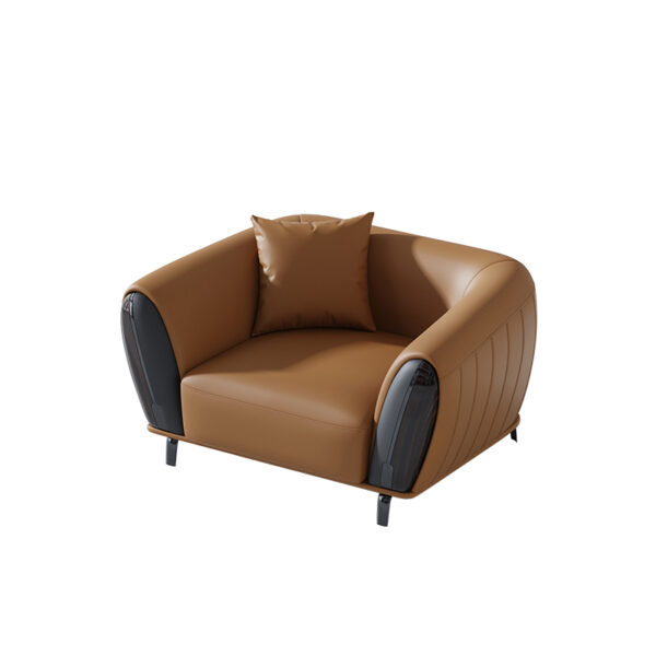 Nordic Italian In-line Leather Living Room Luxury Sofa