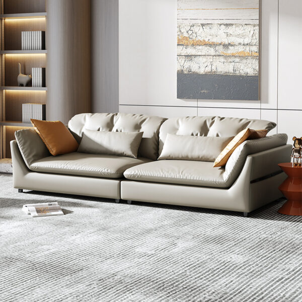 Italian minimalist home comfort recliner sofa