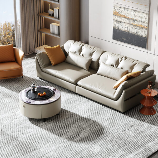 Italian minimalist home comfort recliner sofa