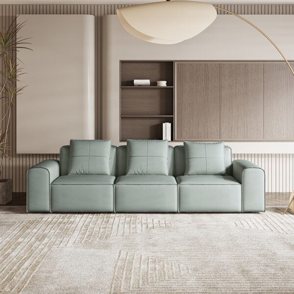 Nordic Modern Simple Leather Sofa Set Furniture Living Room