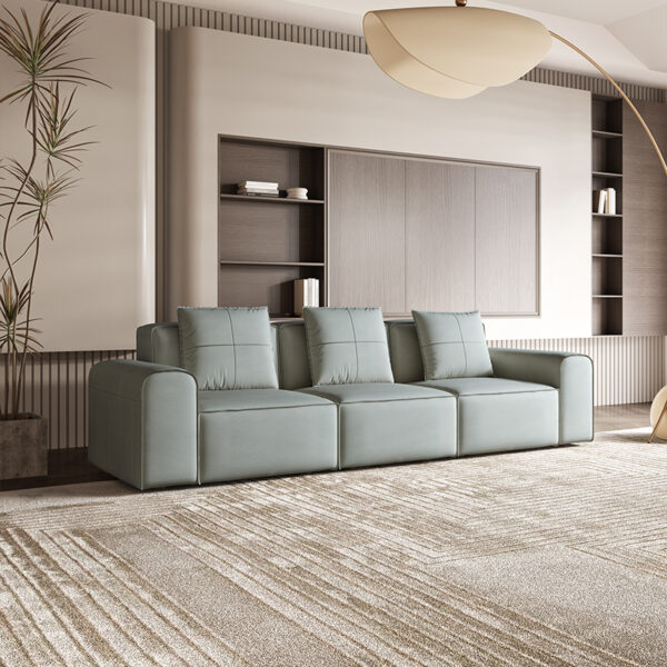 Nordic Modern Simple Leather Sofa Set Furniture Living Room
