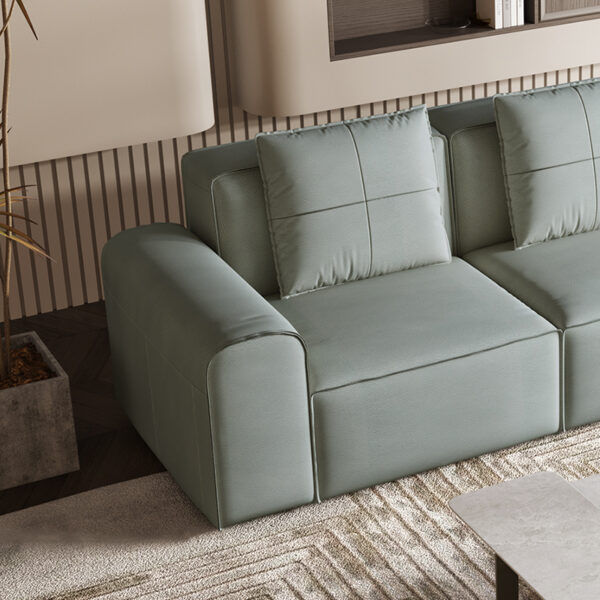 Nordic Modern Simple Leather Sofa Set Furniture Living Room