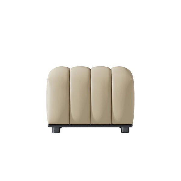 American Light Luxury Piano Keys Living Room Leather Sofa