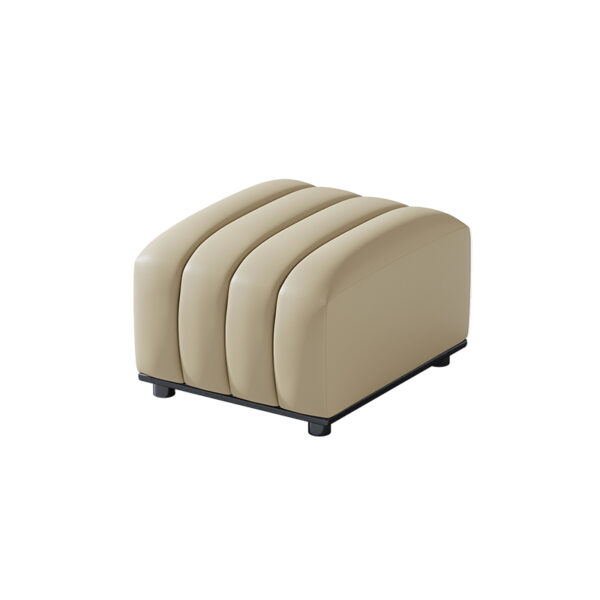 American Light Luxury Piano Keys Living Room Leather Sofa