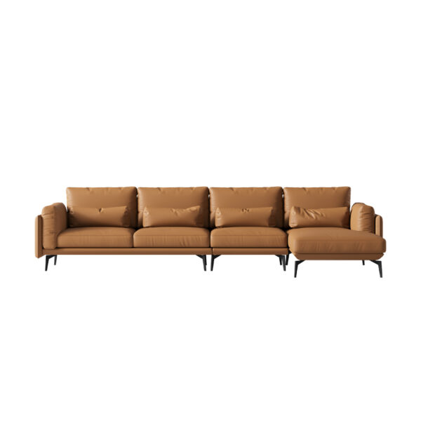 American light luxury leather modular sofa