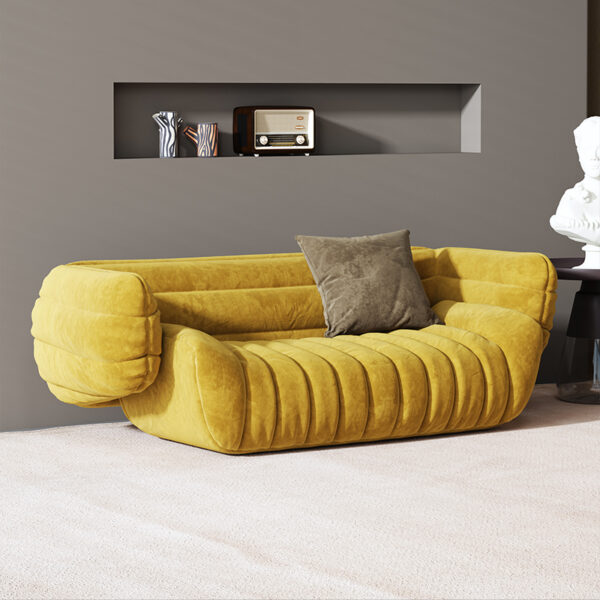 Nordic creative simple leisure velvet living room sofa