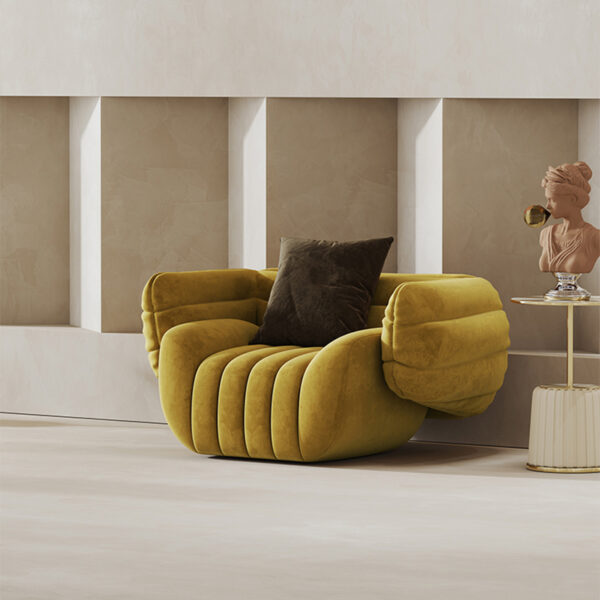 Nordic creative simple leisure velvet living room sofa