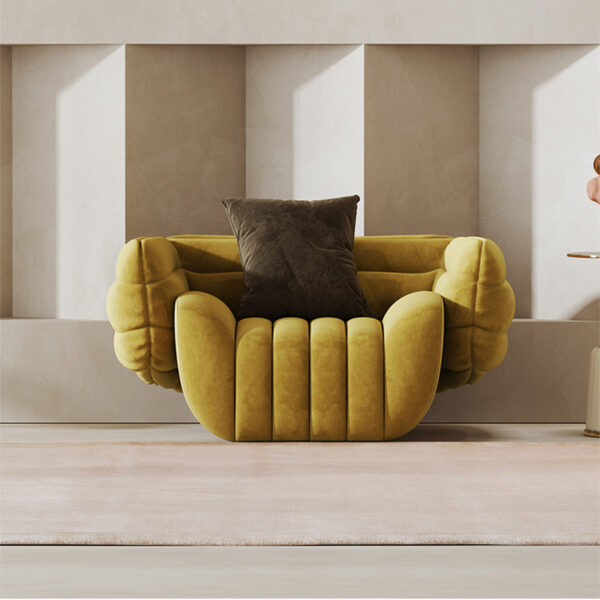 Nordic creative simple leisure velvet living room sofa