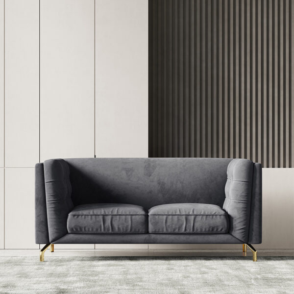 Italian light plush flannelette living room sofa