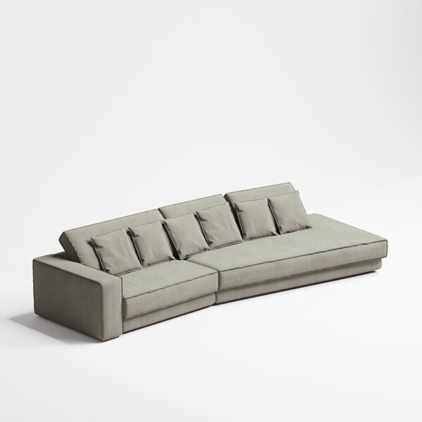 European Style Opposite Sex Corner Leather Customized Sofa