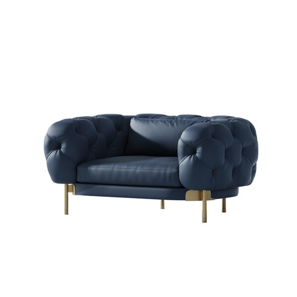 Modern Living Room Pull Button Sofas Love 3 Seater Set Tufted Sofa