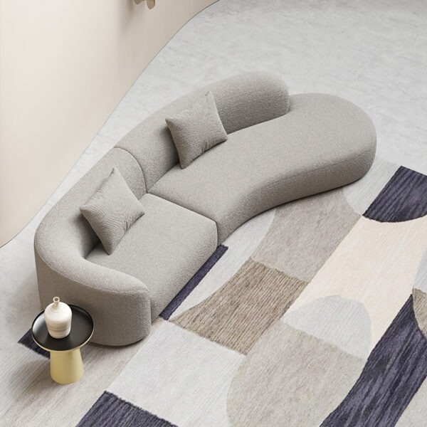 European Style Circular Arc Corner Custom Sofa