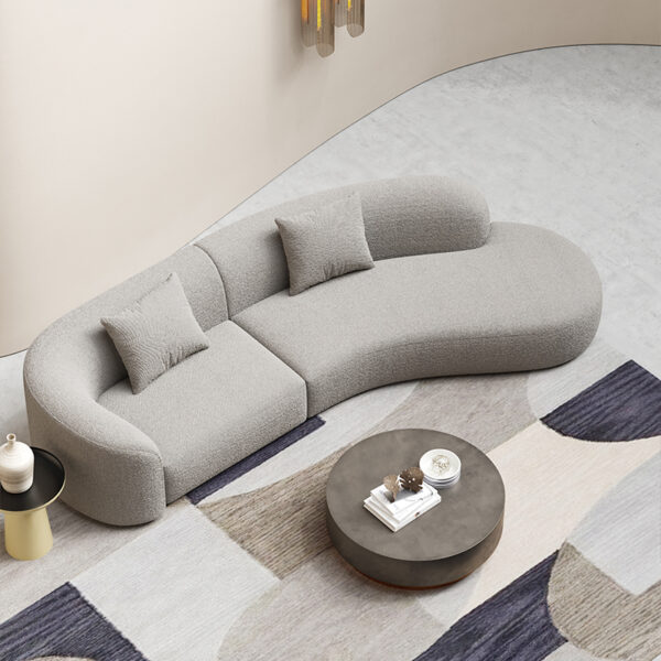 European Style Circular Arc Corner Custom Sofa